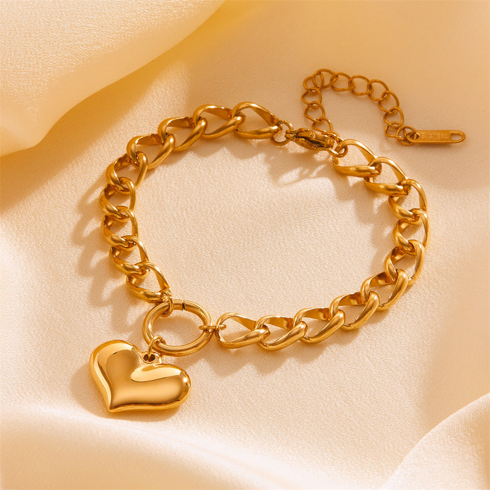 Heart Charm Bracelet