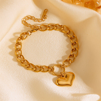 Heart Charm Bracelet