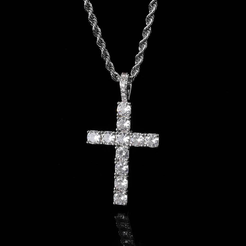 Iced Cross Pendant