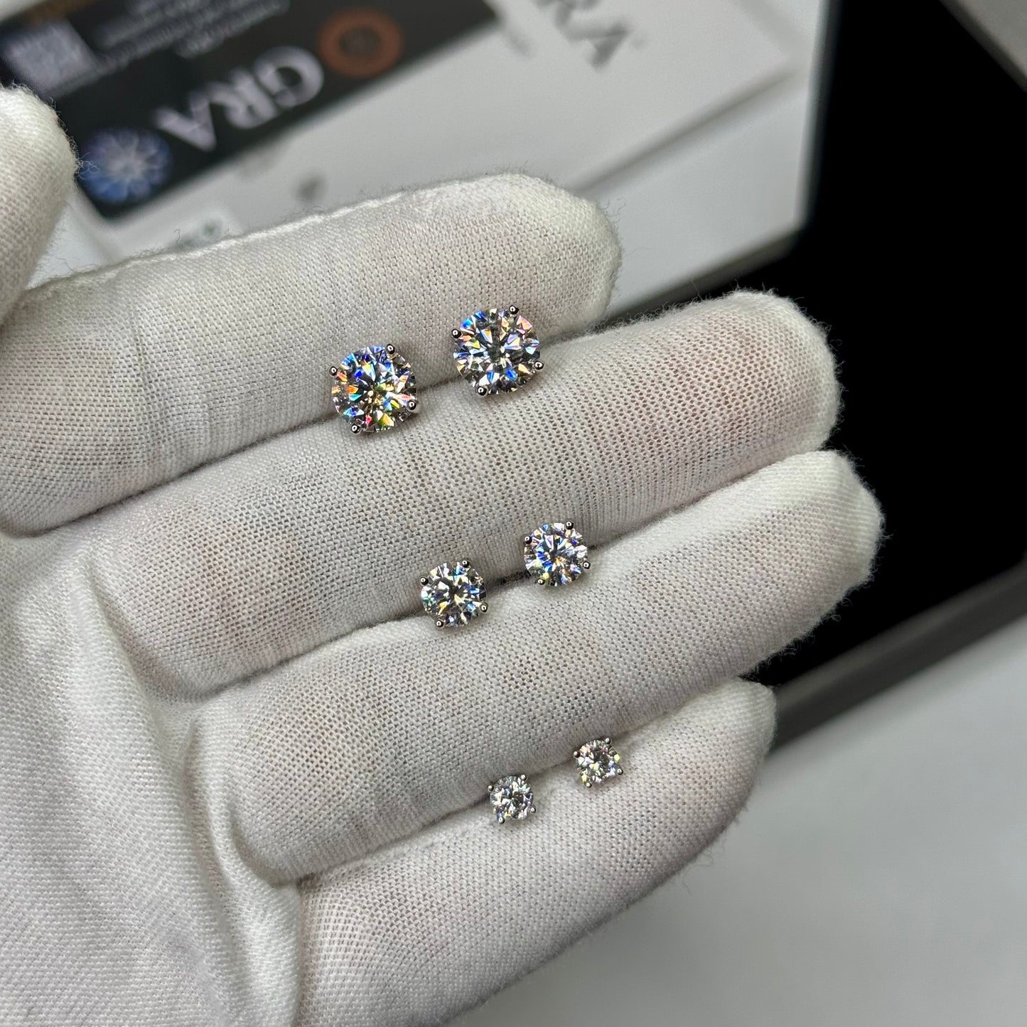 VVS Moissanite Stud Earrings