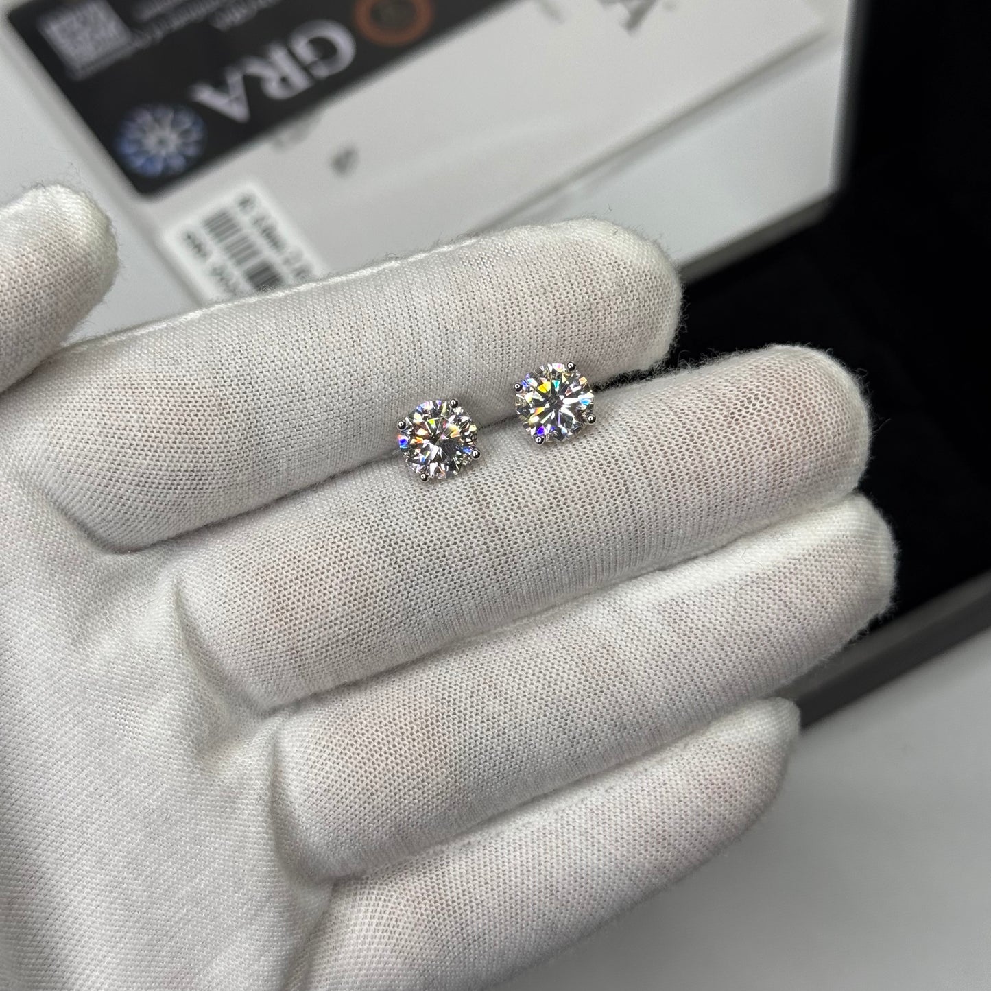 VVS Moissanite Stud Earrings