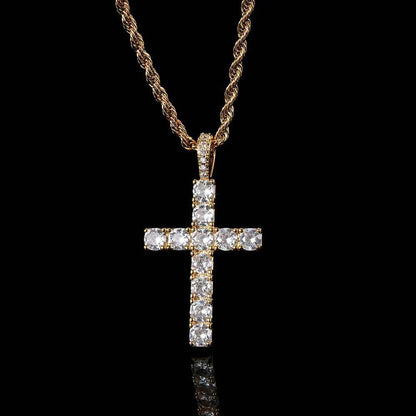 Iced Cross Pendant