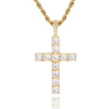 Iced Cross Pendant