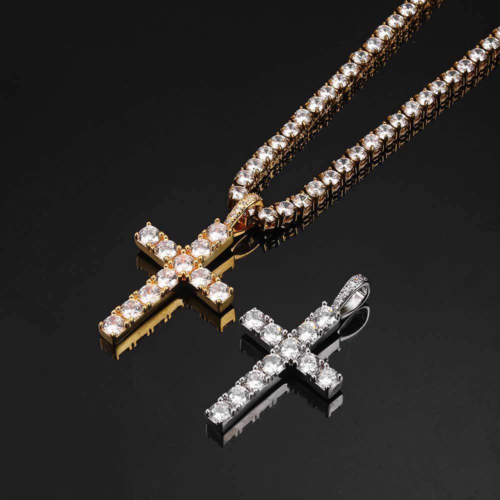 Iced Cross Pendant